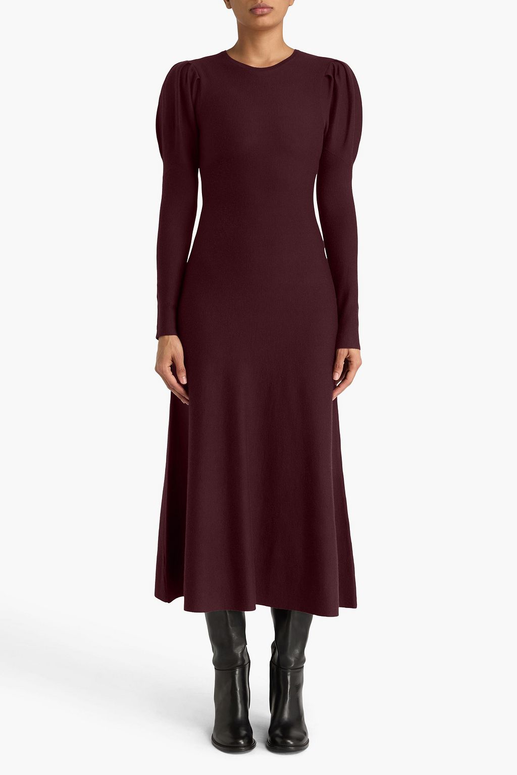GABRIELA HEARST Hannah merino wool and cashmere-blend midi dress