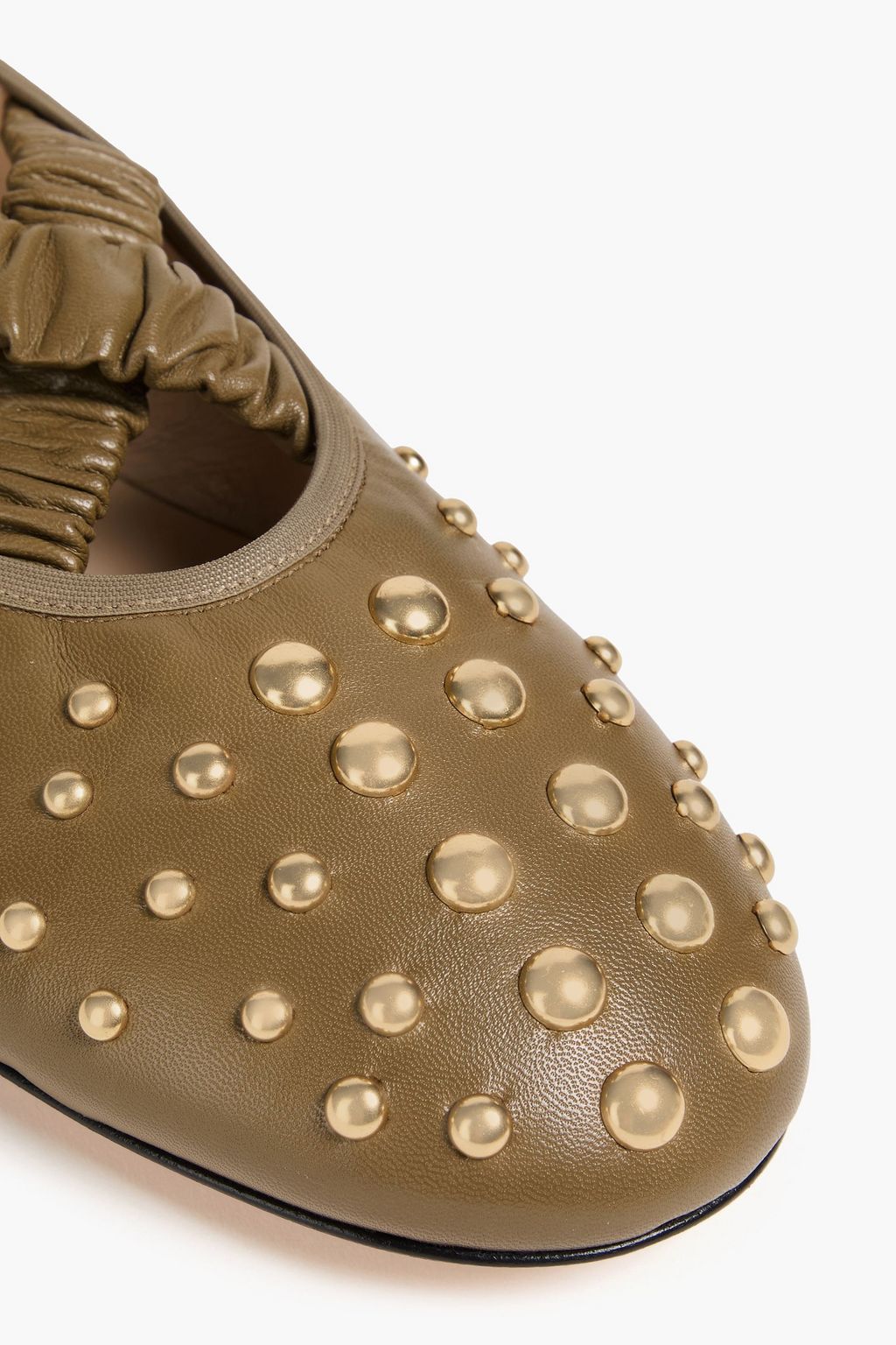 WANDLER June studded leather ballet flats