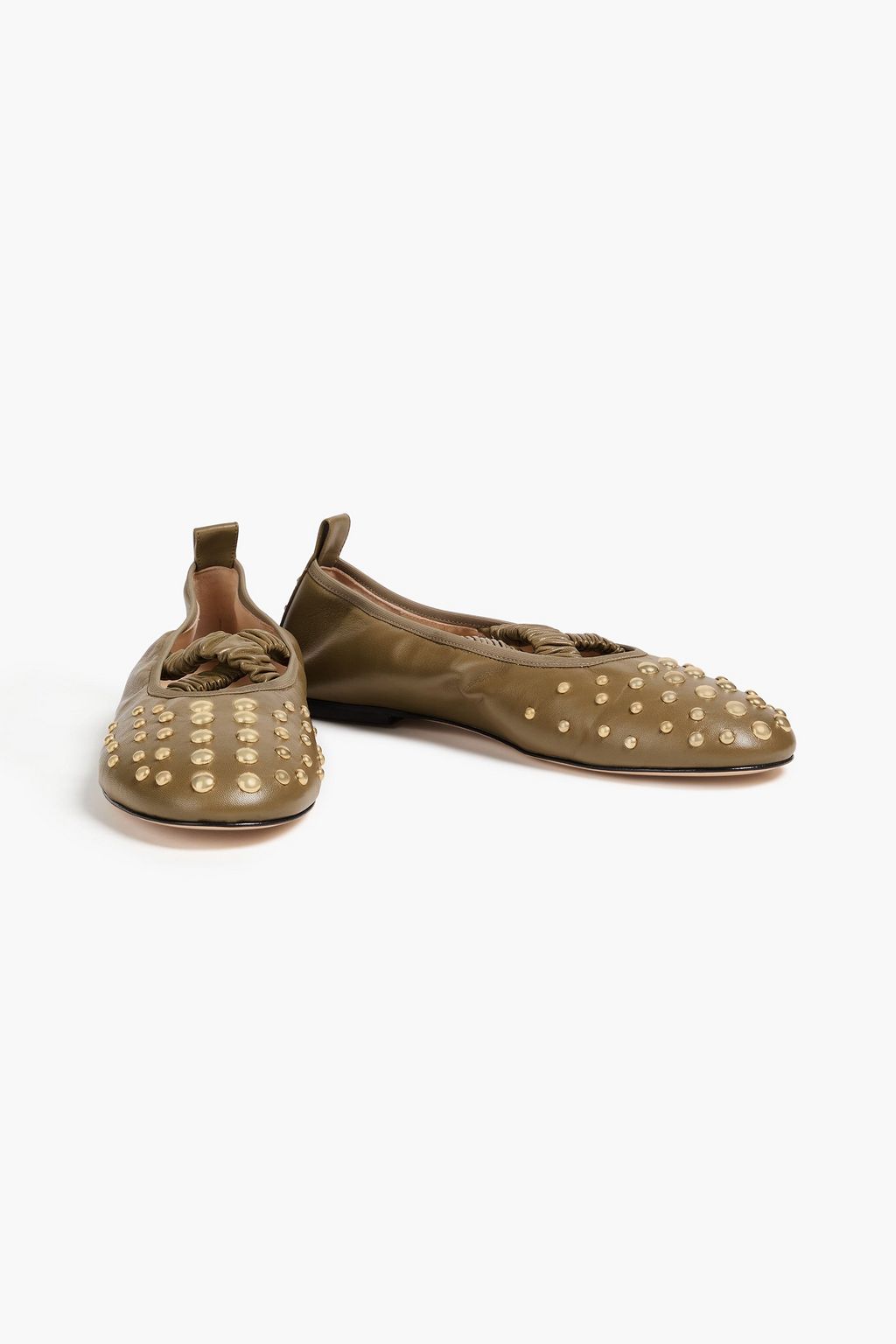 WANDLER June studded leather ballet flats