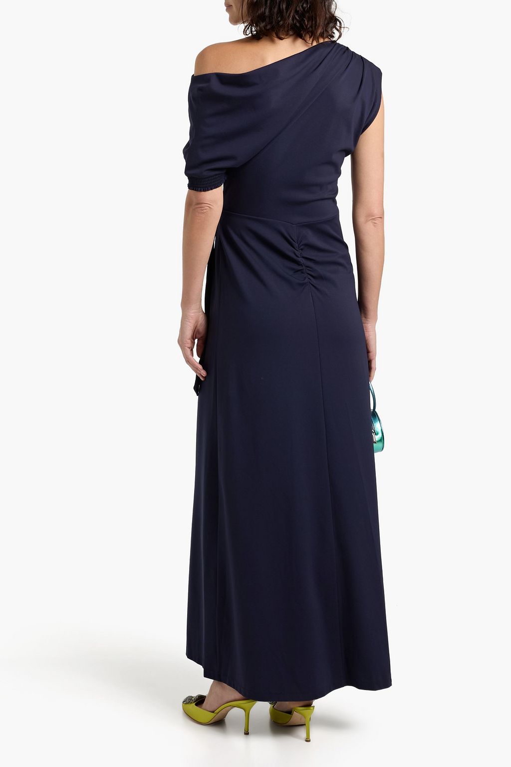 DIANE VON FURSTENBERG Avi one-shoulder stretch-jersey maxi dress