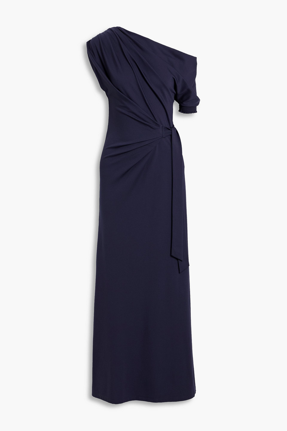 Diane Von Furstenberg Avi One-shoulder Stretch-jersey Maxi Dress In Blue