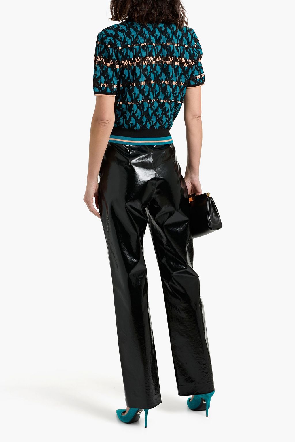 DIANE VON FURSTENBERG Lucine jacquard-knit top