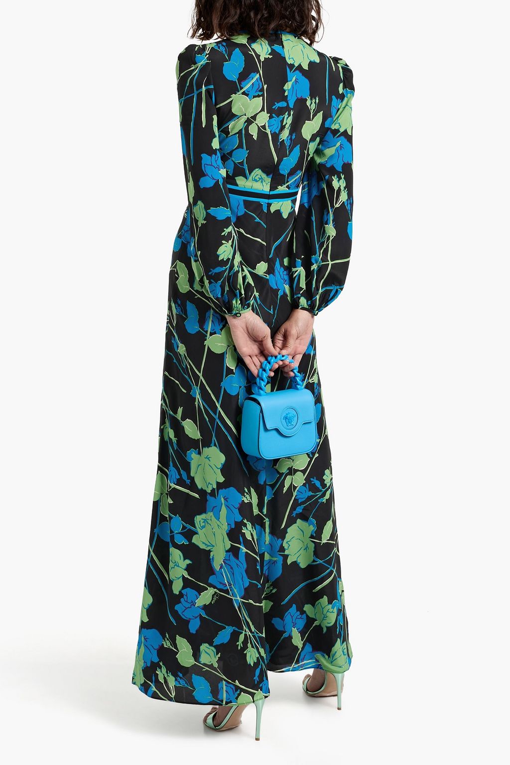 DIANE VON FURSTENBERG Seline floral-print satin-crepe maxi dress