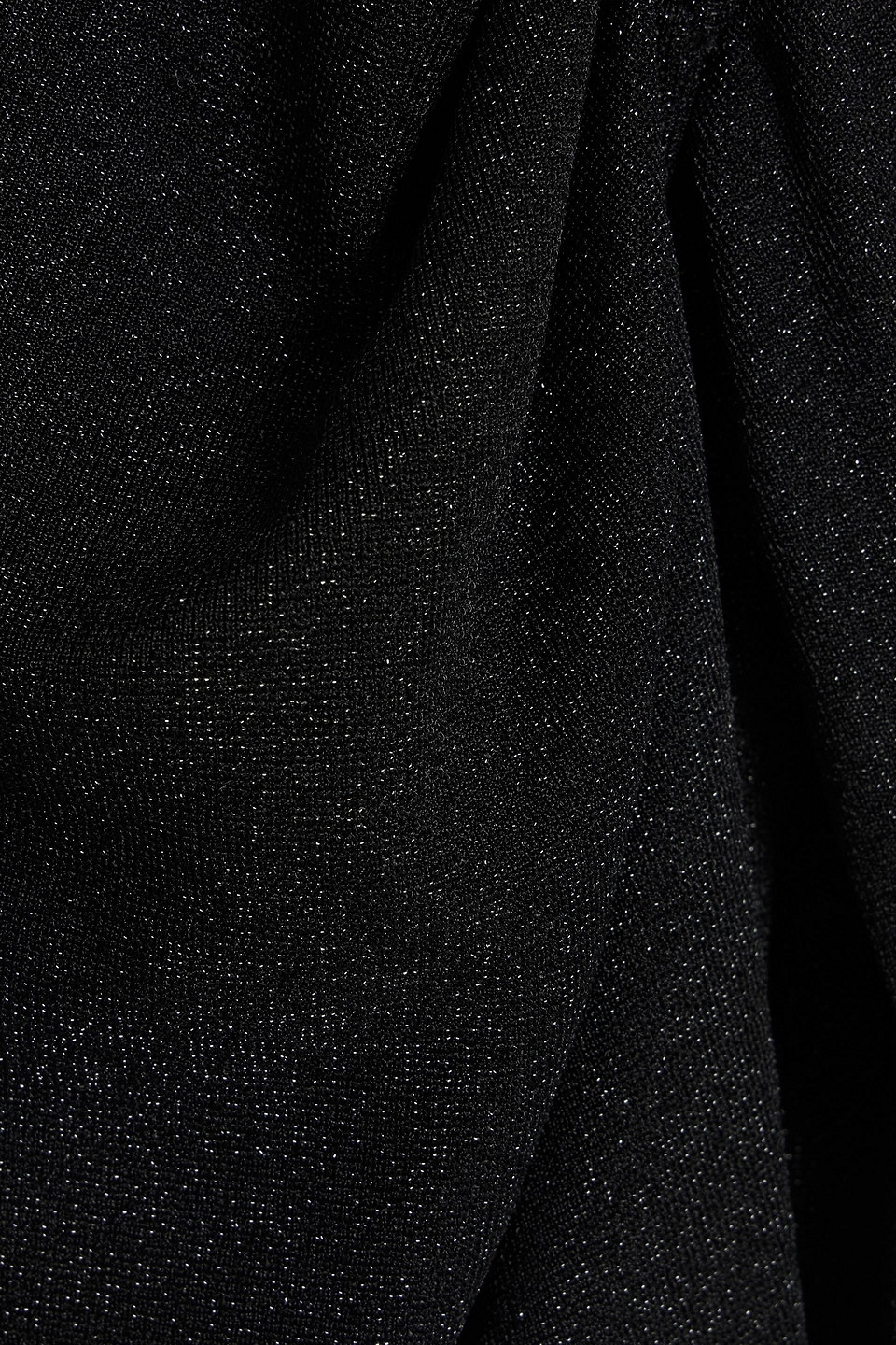 Diane Von Furstenberg Simona Wrap-effect Metallic Stretch-jersey Midi Dress In Black