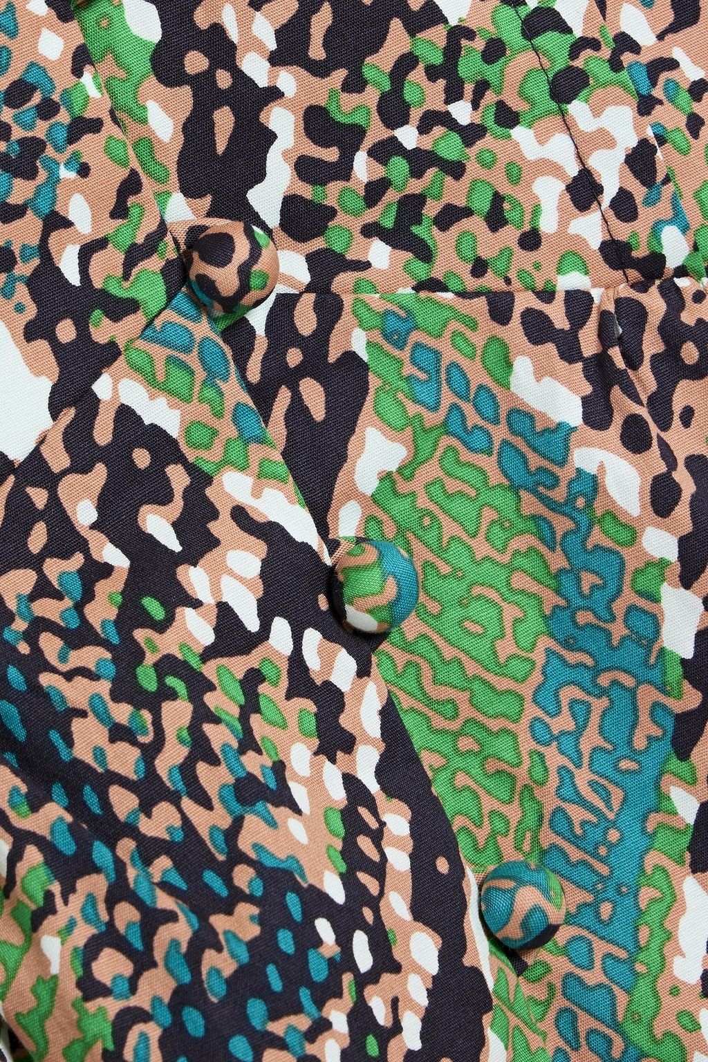 DIANE VON FURSTENBERG Erica snake-print cotton-blend poplin midi dress