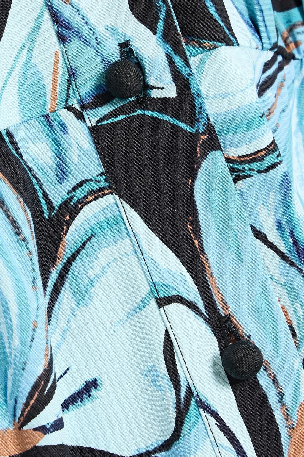 DIANE VON FURSTENBERG Blaine floral-print cotton-blend poplin midi shirt dress