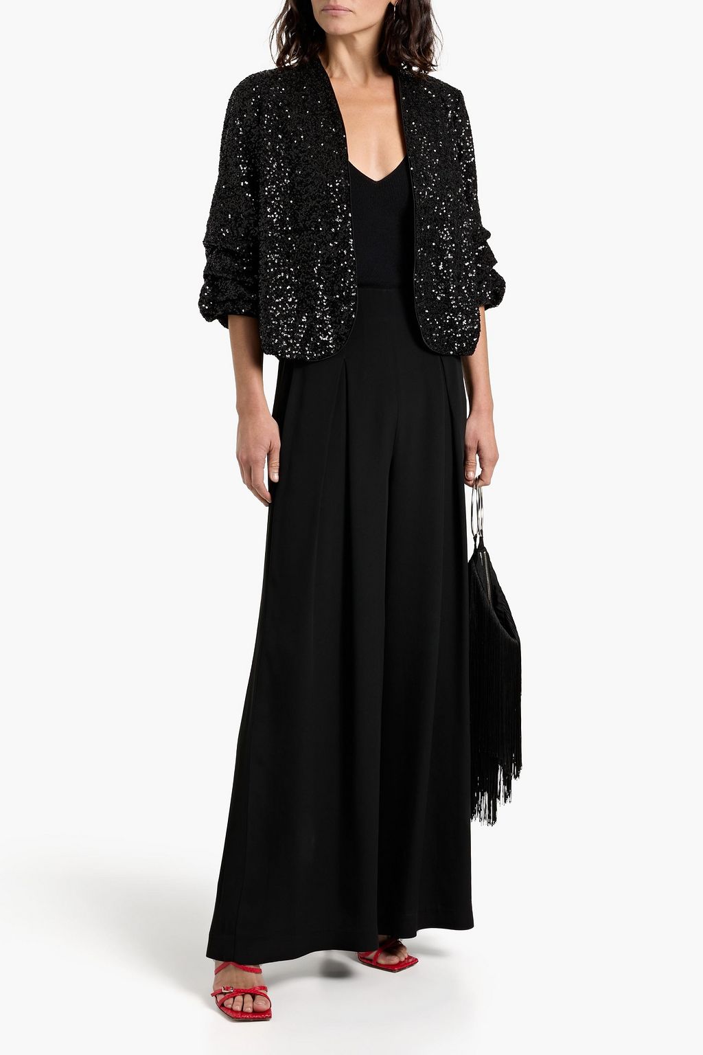 DIANE VON FURSTENBERG Laredo sequined mesh jacket
