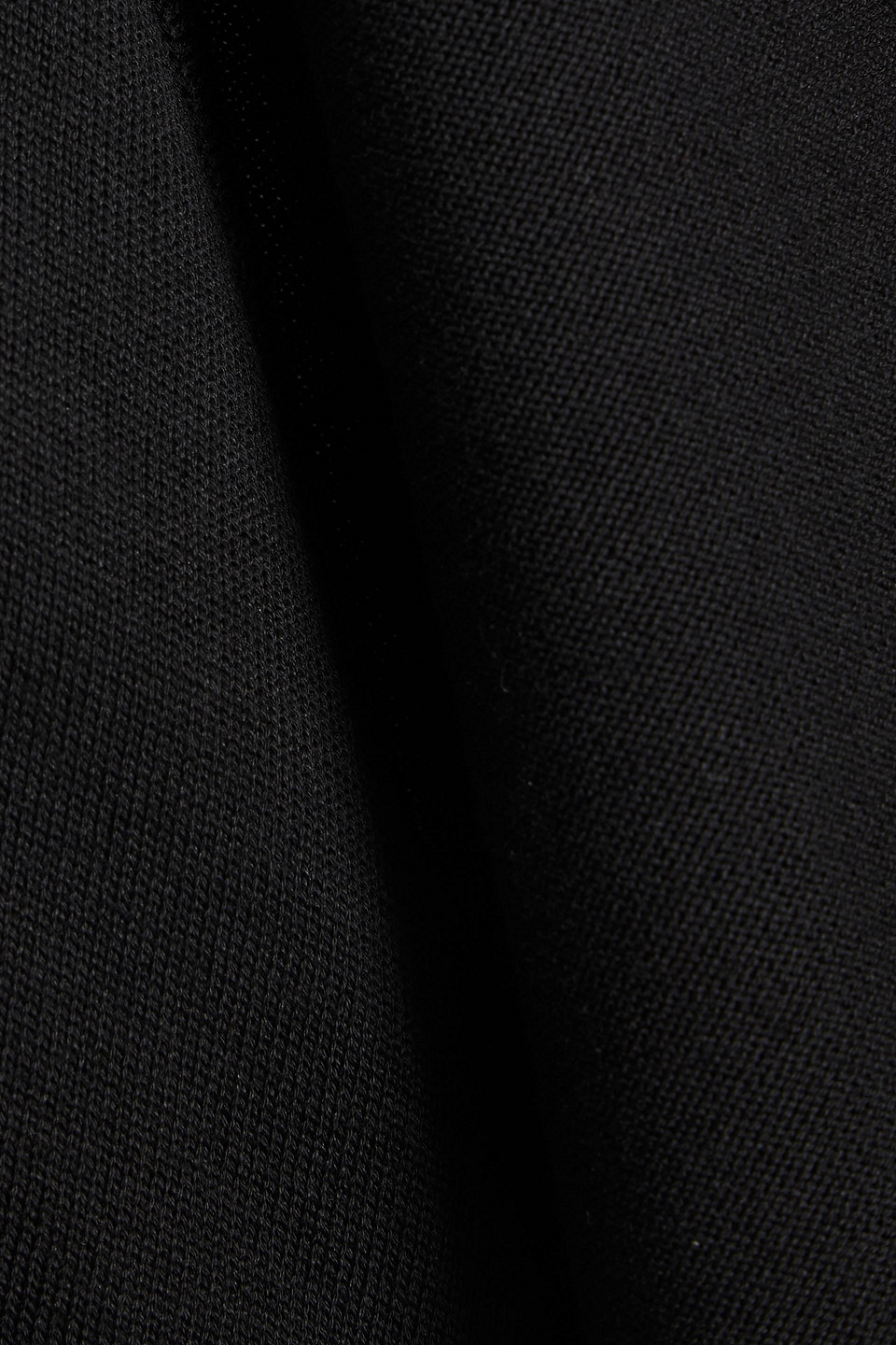 Diane Von Furstenberg Ratana Cotton And Silk-blend Wrap Cardigan In Black