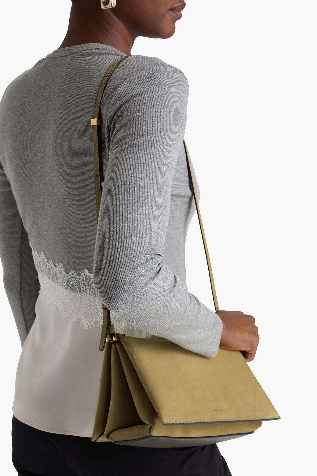 WANDLER Uma suede shoulder bag