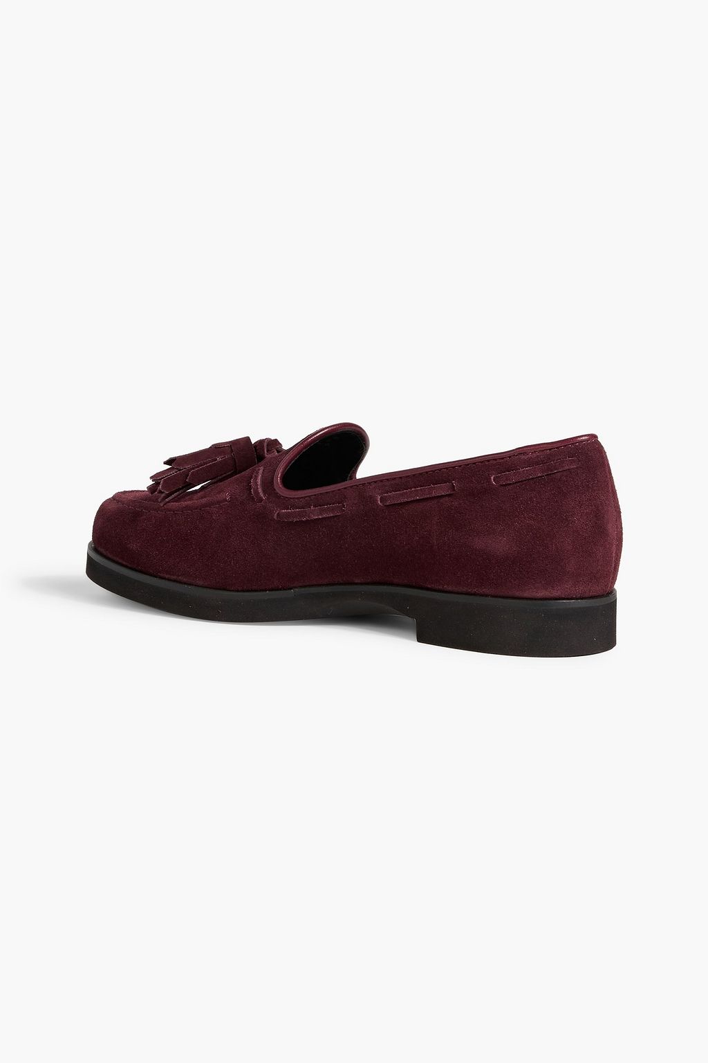 TOD'S Tasseled suede loafers
