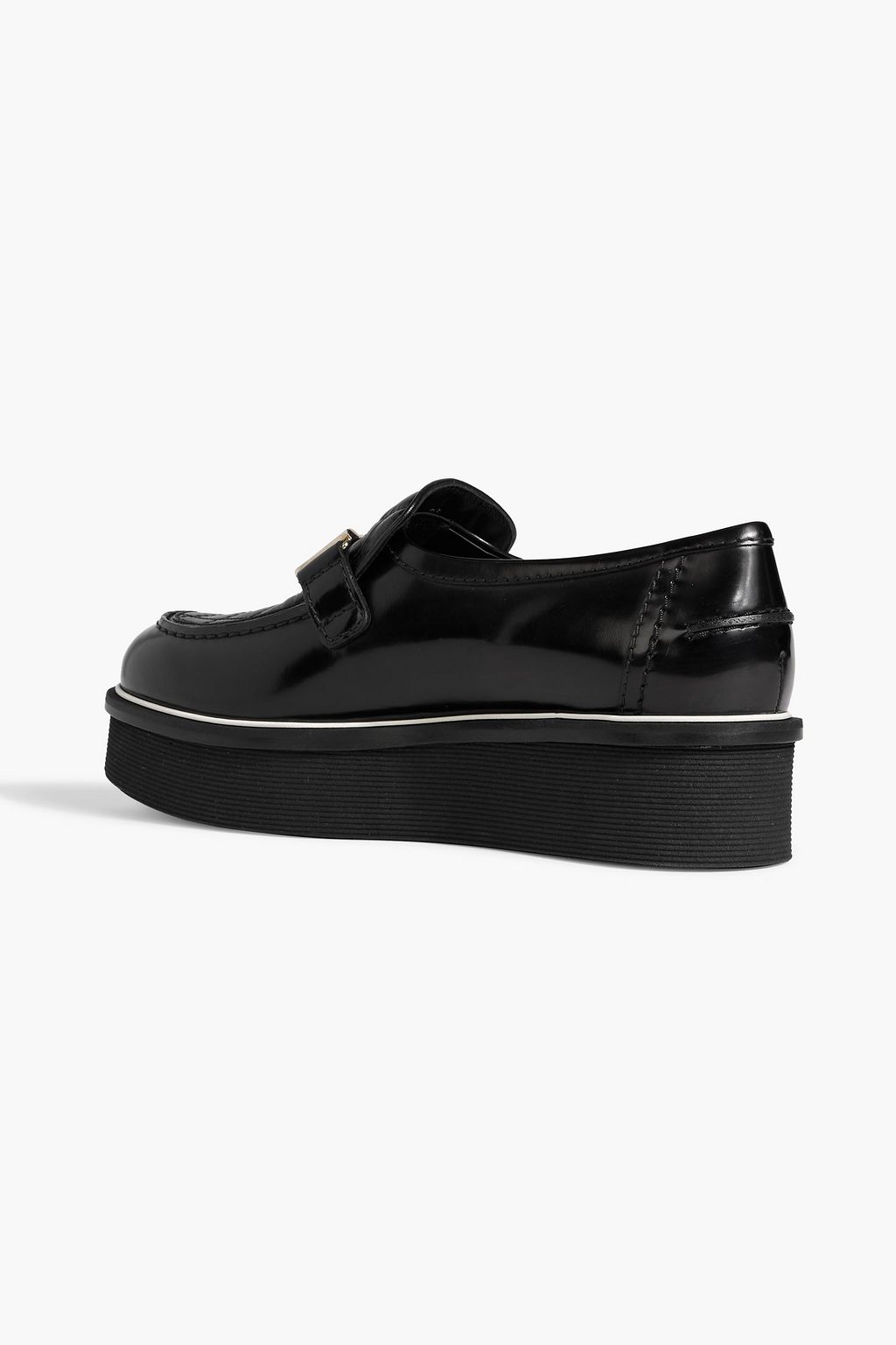 TOD'S Double T quilted leather platform loafers