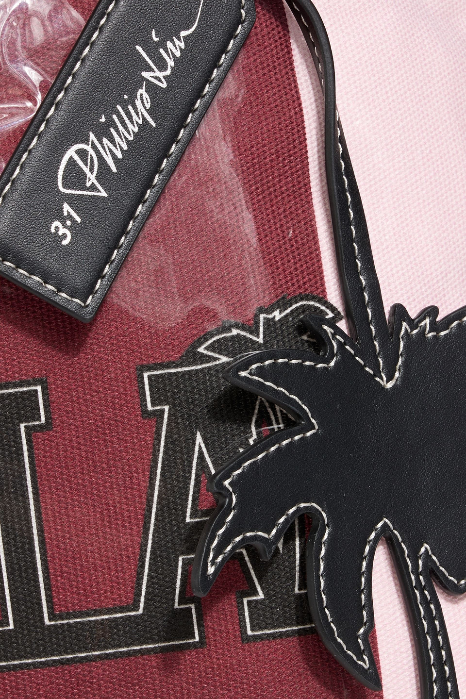 3.1 Phillip Lim Printed Cotton-canvas And Pvc Tote In Pink