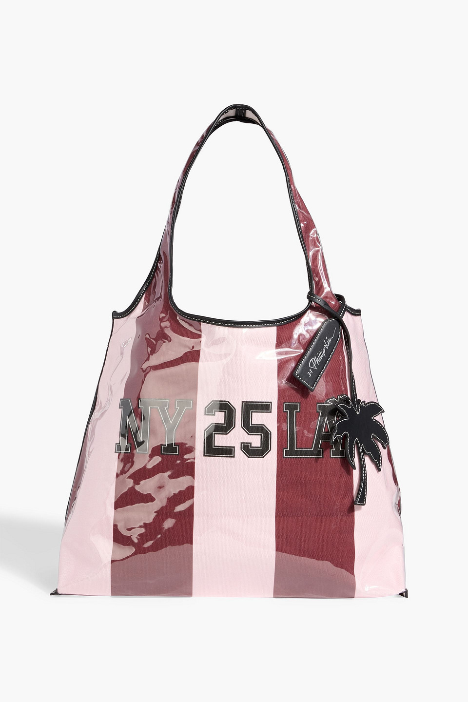 3.1 Phillip Lim Printed Cotton-canvas And Pvc Tote In Pink