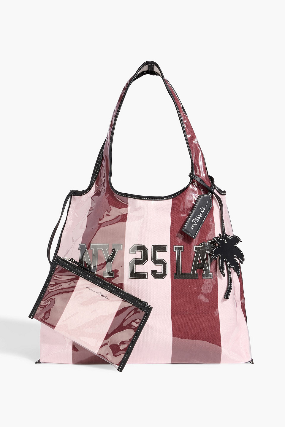 3.1 Phillip Lim Printed Cotton-canvas And Pvc Tote In Pink