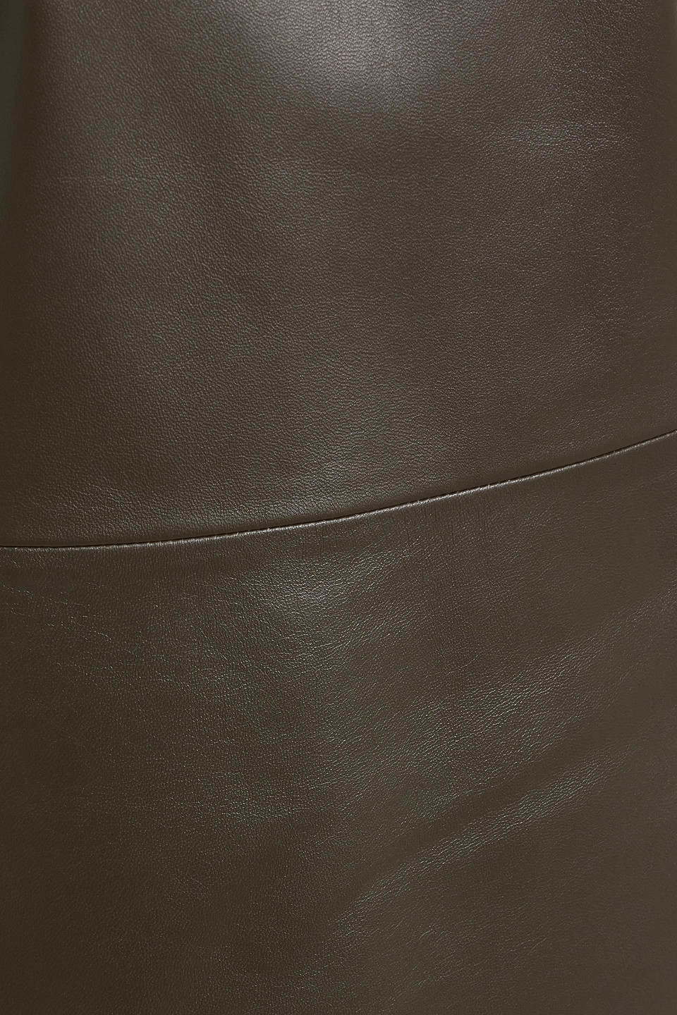 Veronica De Piante Tabitha Leather Mini Dress In Brown