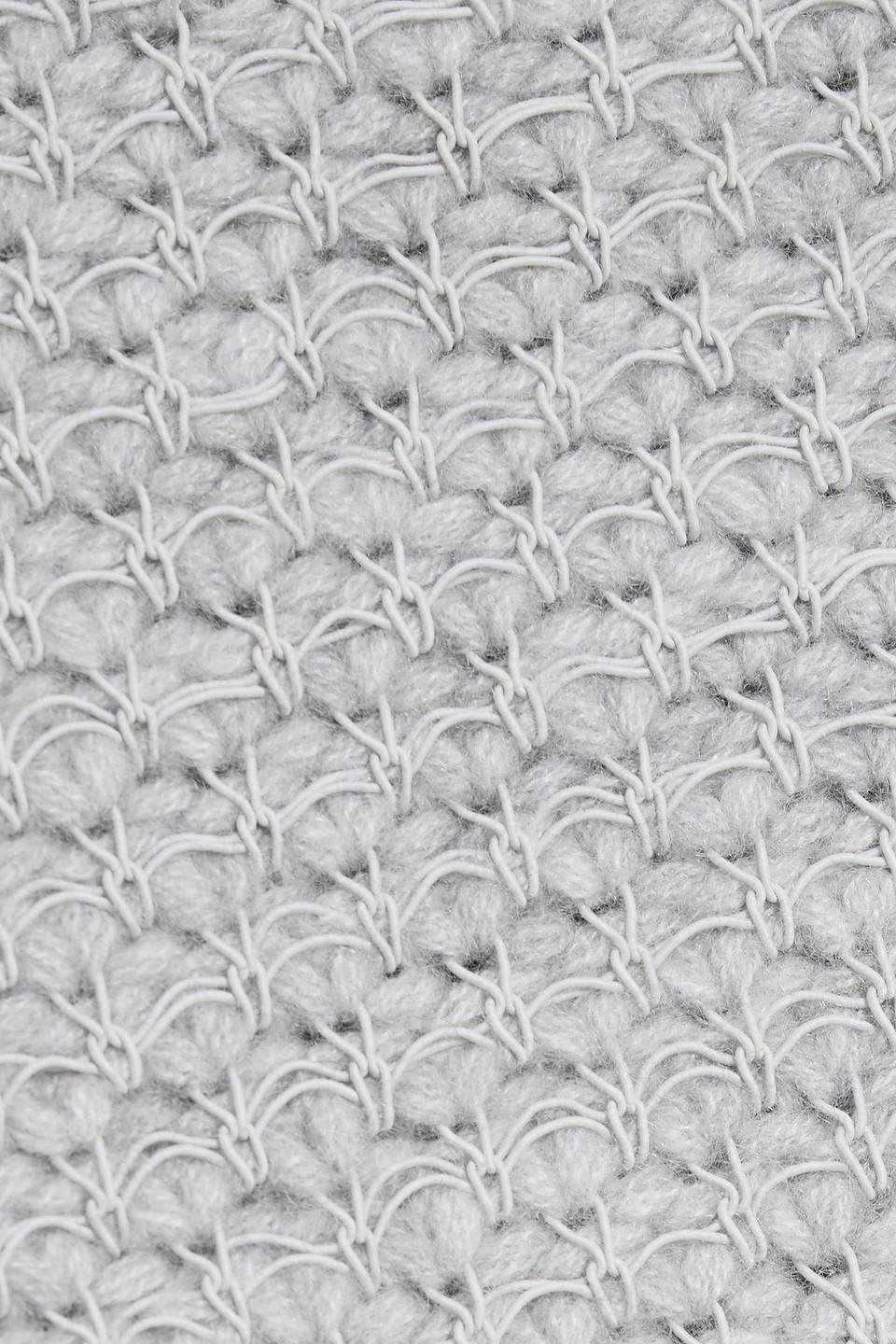 Veronica De Piante Francoise Textured-knit Cashmere Turtleneck Sweater In Gray