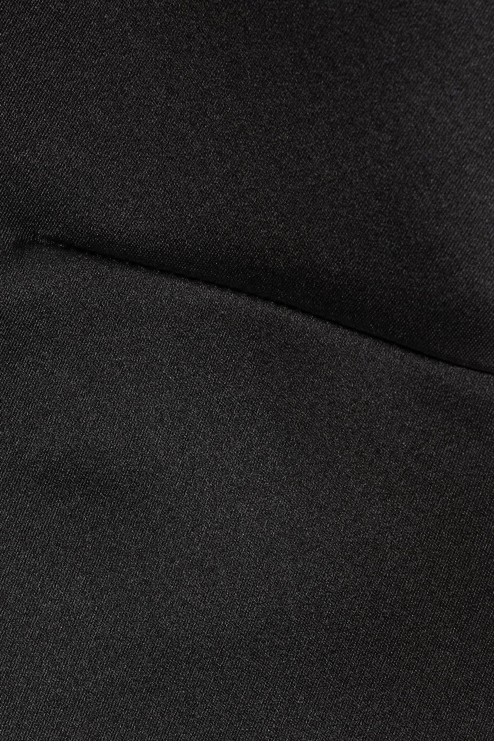 Veronica De Piante Allison Duchesse Silk-satin Top In Black