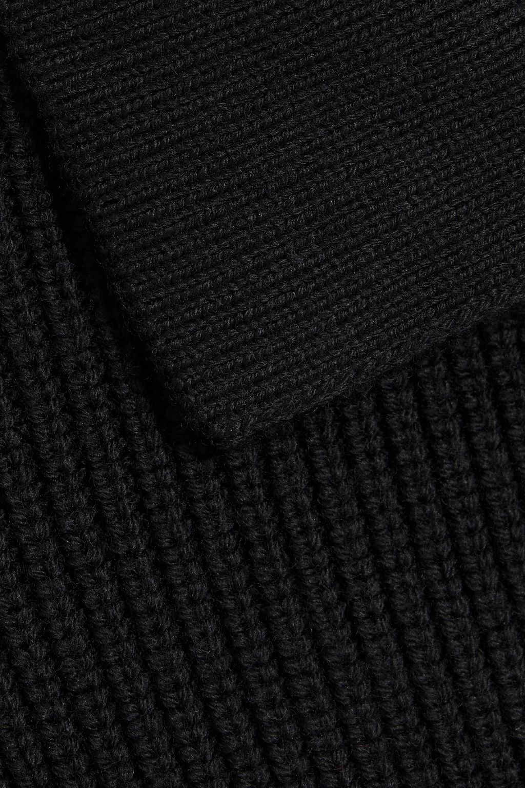 VERONICA DE PIANTE Estella ribbed wool polo sweater