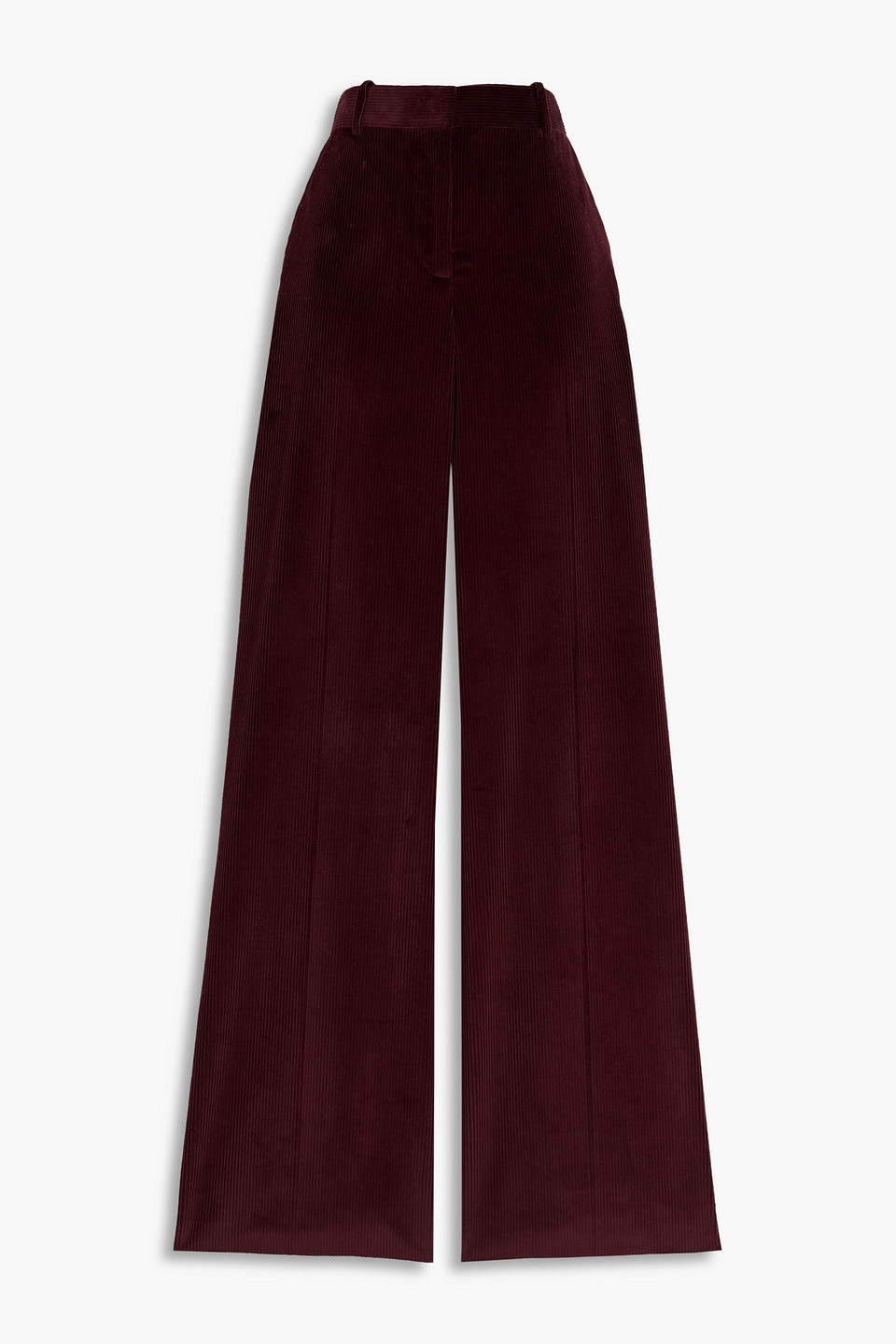Veronica De Piante Anya Cotton-corduroy Wide-leg Pants In Burgundy