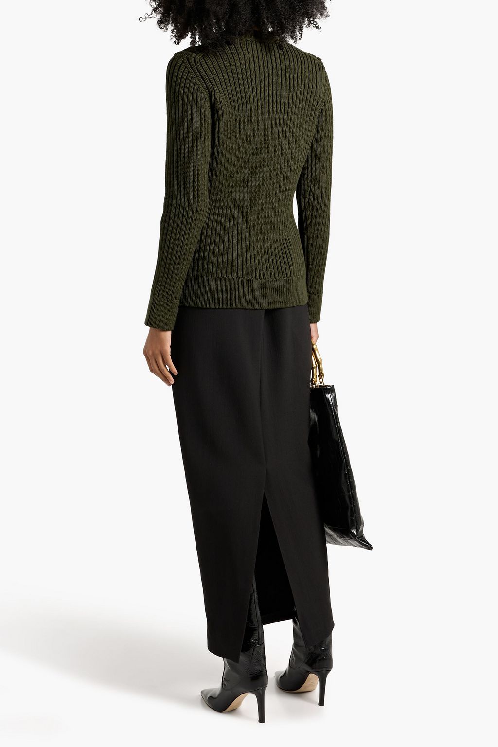 VERONICA DE PIANTE Tristan ribbed merino wool sweater