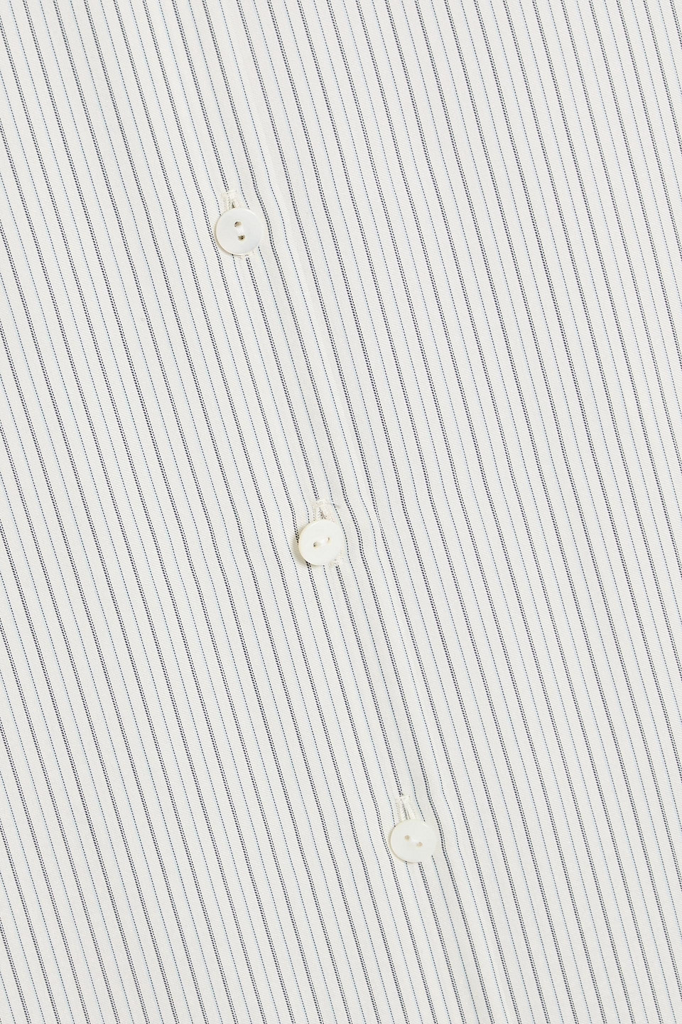 Veronica De Piante Daisy Striped Silk Shirt In White