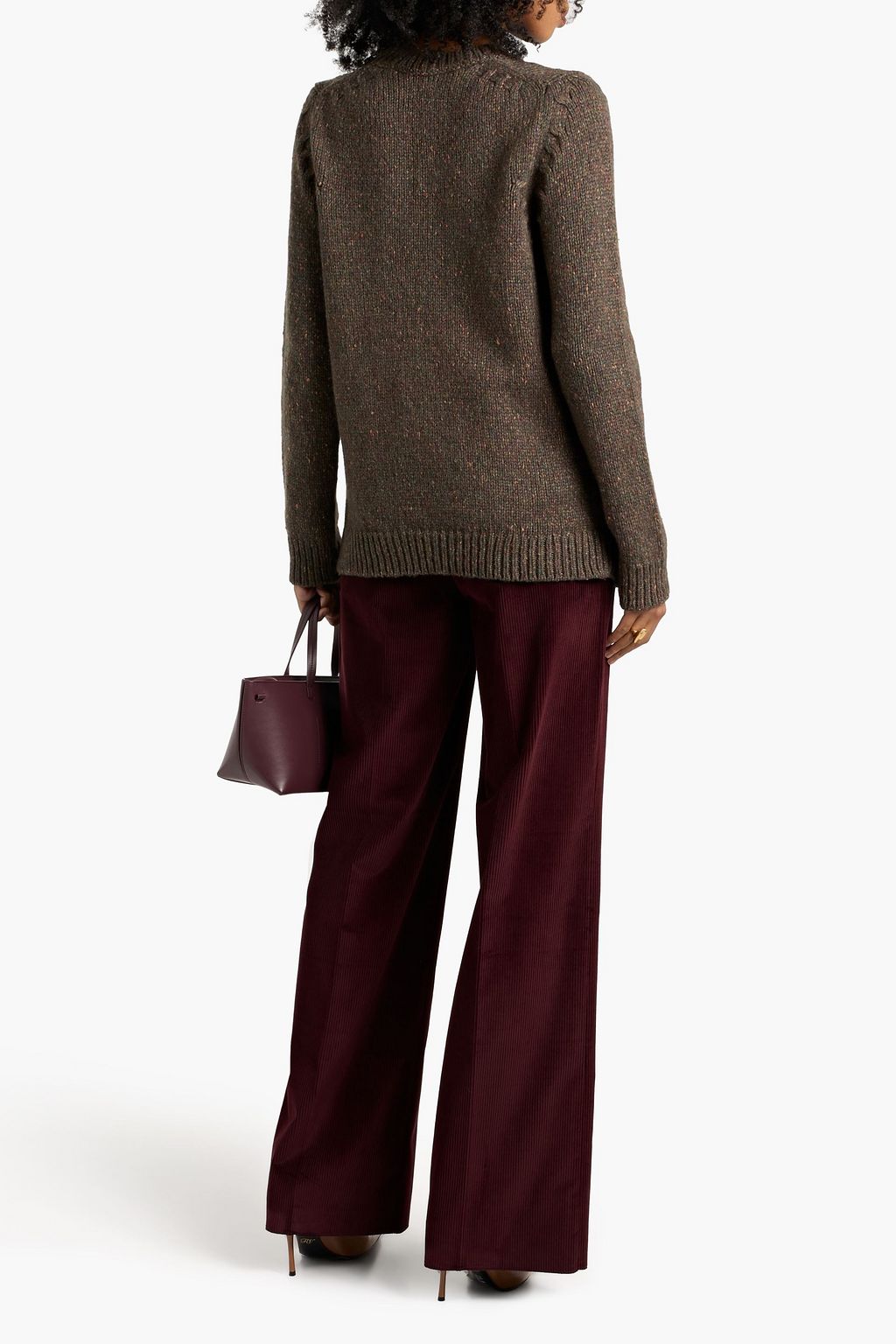 VERONICA DE PIANTE Cosima Donegal wool-blend sweater