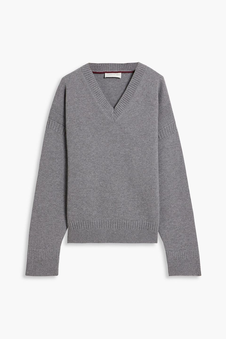 Veronica De Piante Poppy Wool And Cashmere-blend Sweater In Gray