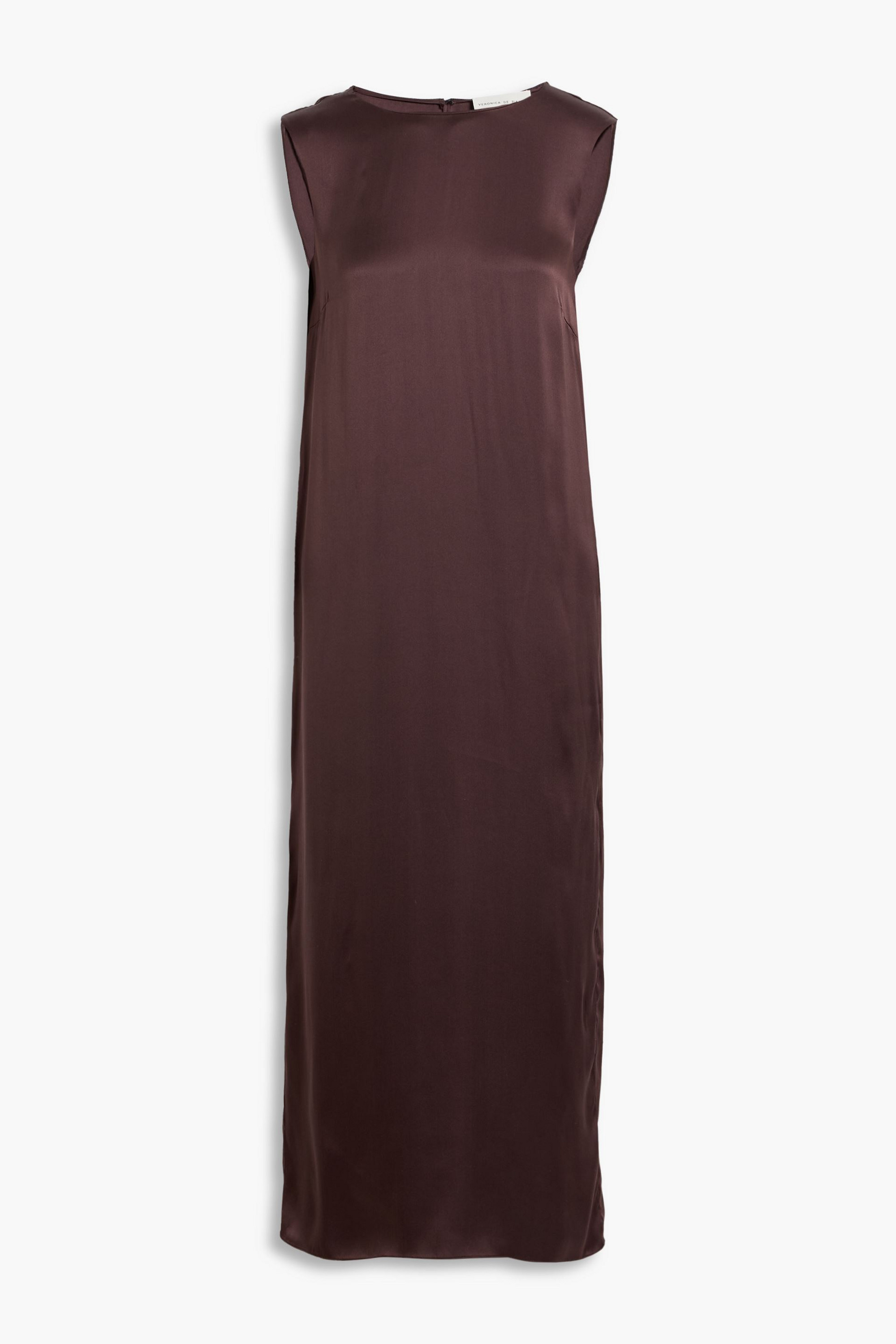 Veronica De Piante Alessia washed-silk midi dress