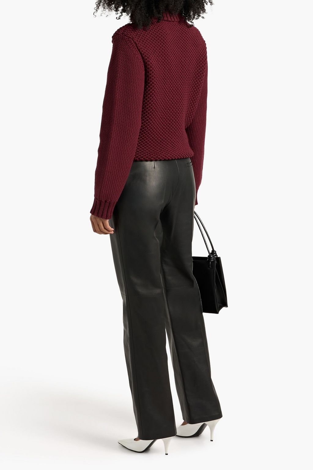 VERONICA DE PIANTE Mick leather straight-leg pants