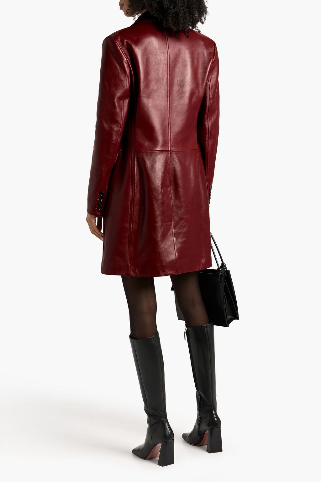 VERONICA DE PIANTE Stephanie leather coat