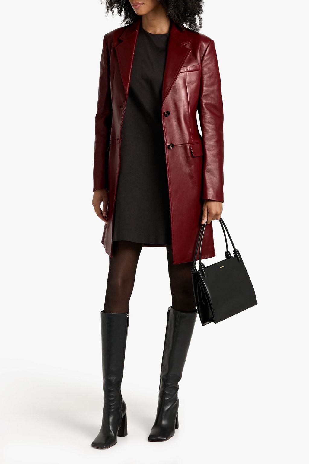 VERONICA DE PIANTE Stephanie leather coat