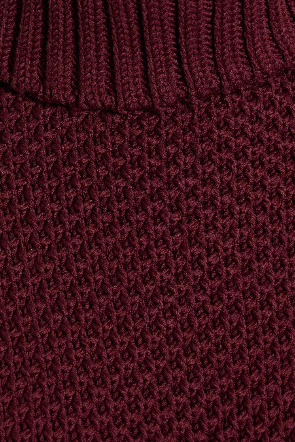VERONICA DE PIANTE Alba textured-knit merino wool turtleneck sweater