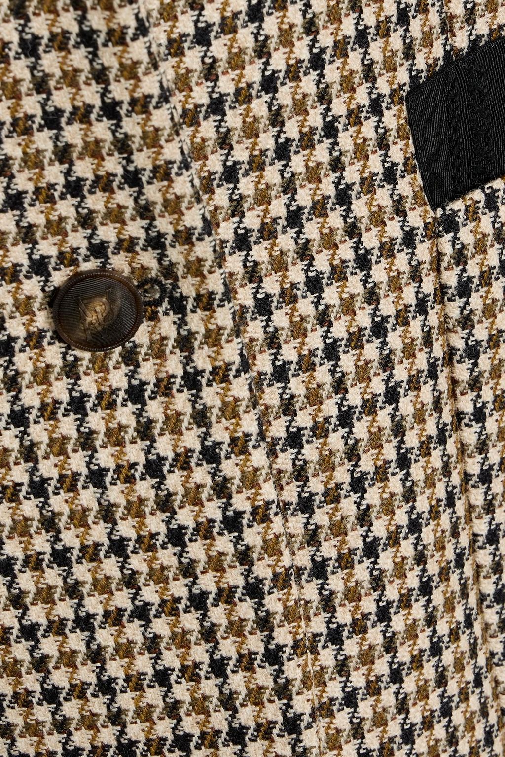 VERONICA DE PIANTE Sebastian houndstooth wool-tweed blazer