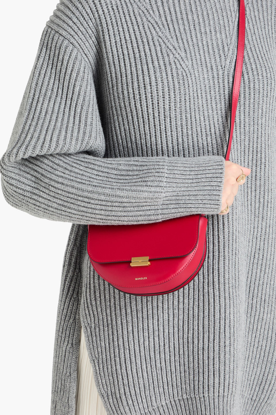  Wandler - Gürteltasche „anna“ Aus Leder - Rot - Onesize 