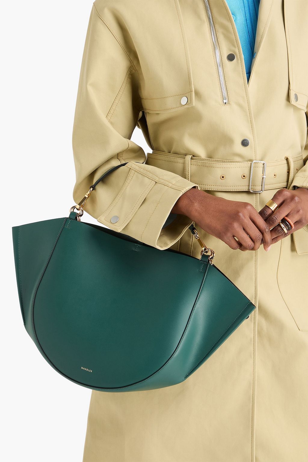 WANDLER Mia medium leather tote