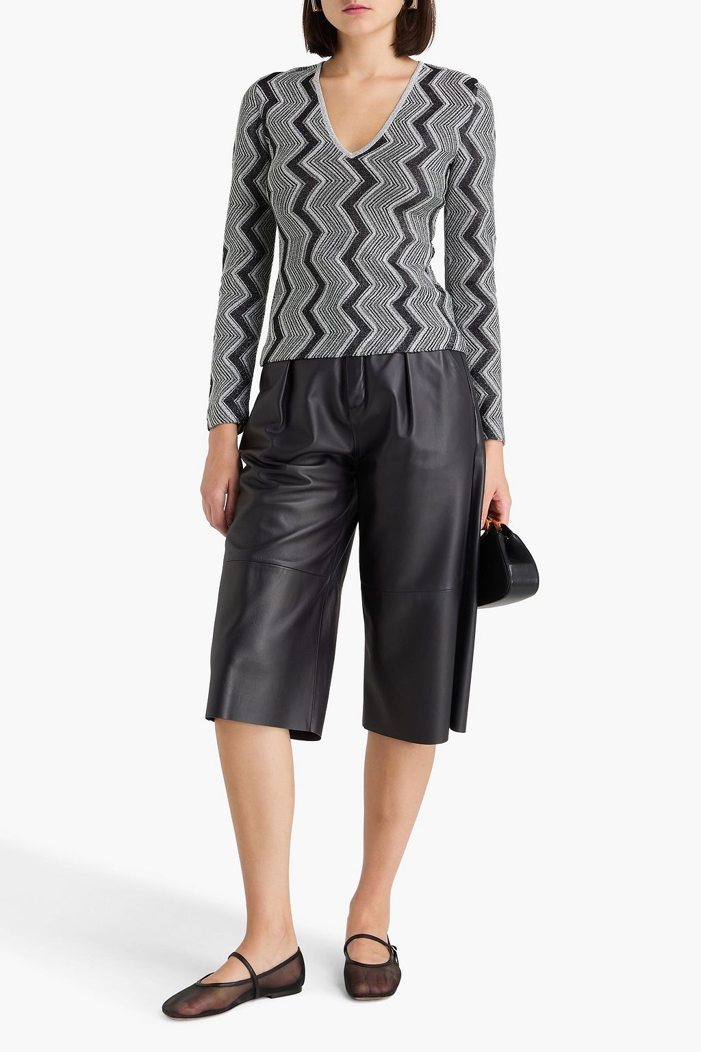 MISSONI Metallic crochet-knit sweater