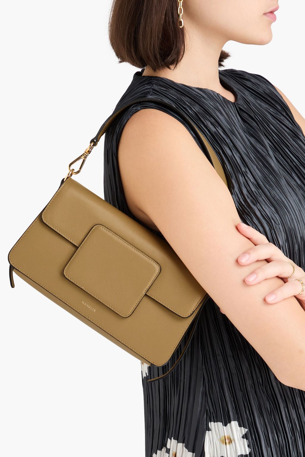 WANDLER Georgia pebbled-leather shoulder bag