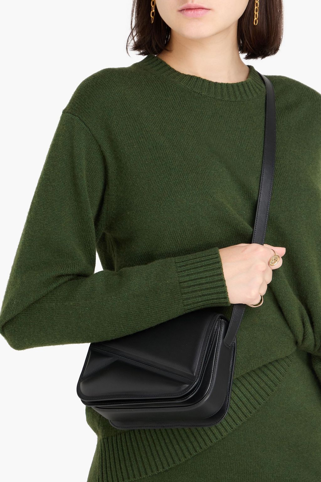 WANDLER Oscar Trunk mittelgroße Schultertasche aus Leder