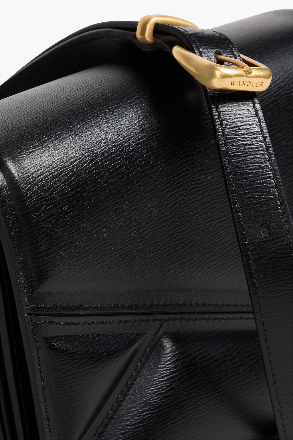 WANDLER Oscar Trunk quilted textured-leather shoulder bag