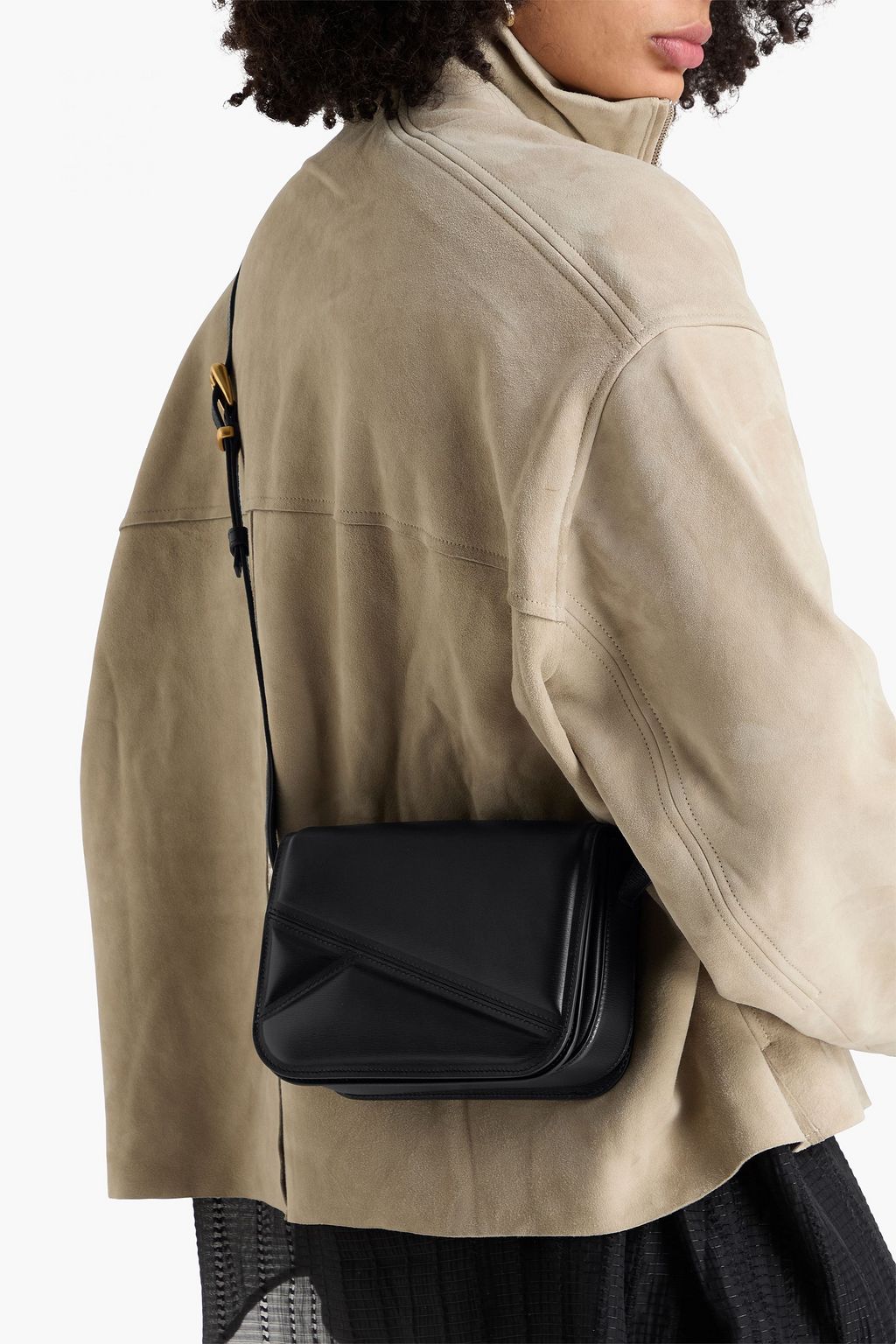 WANDLER Oscar Trunk quilted textured-leather shoulder bag