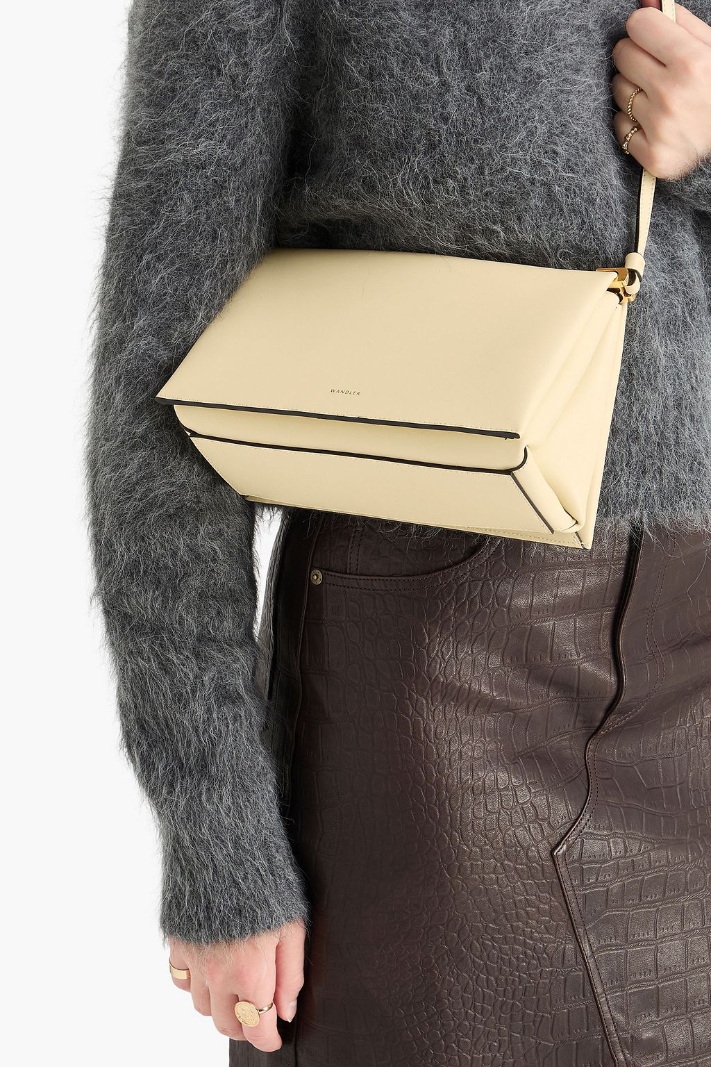 WANDLER حقيبة كتف "أوما" من الجلد