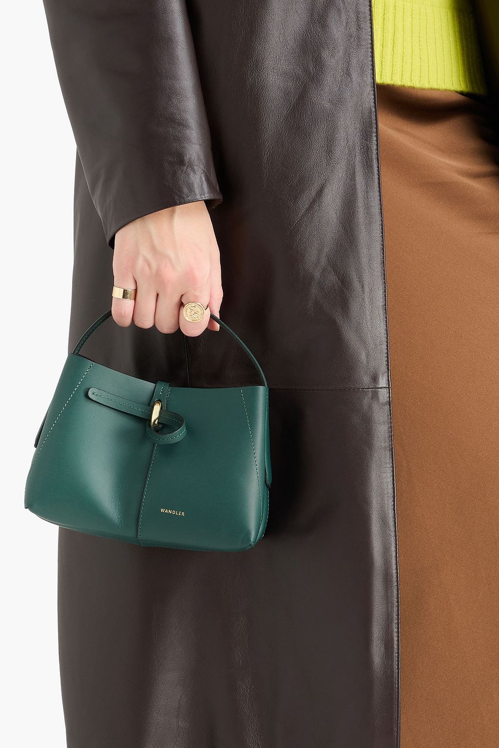 WANDLER Ava leather tote