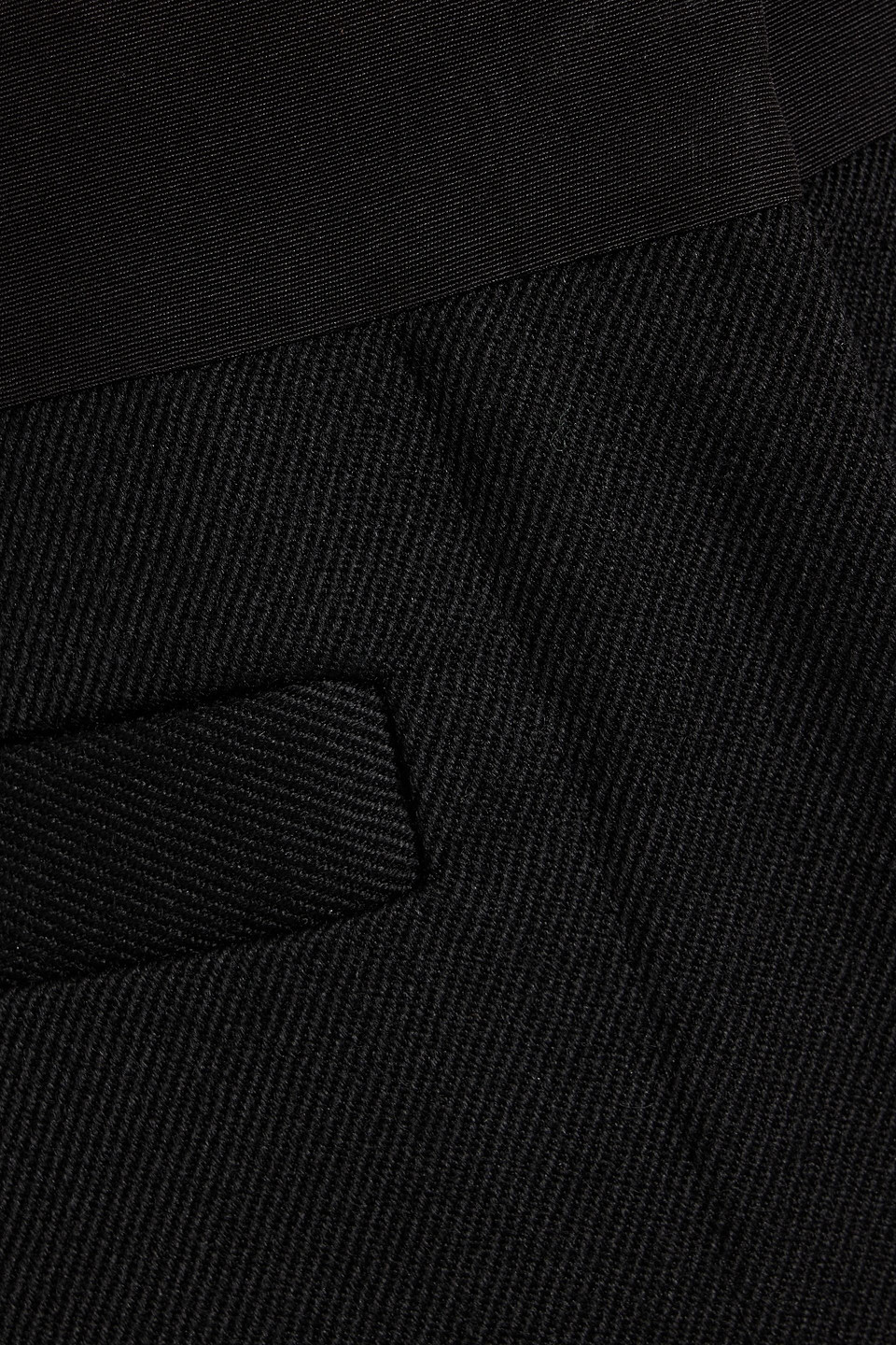 Veronica De Piante Riley Wool-twill Straight-leg Pants In Black
