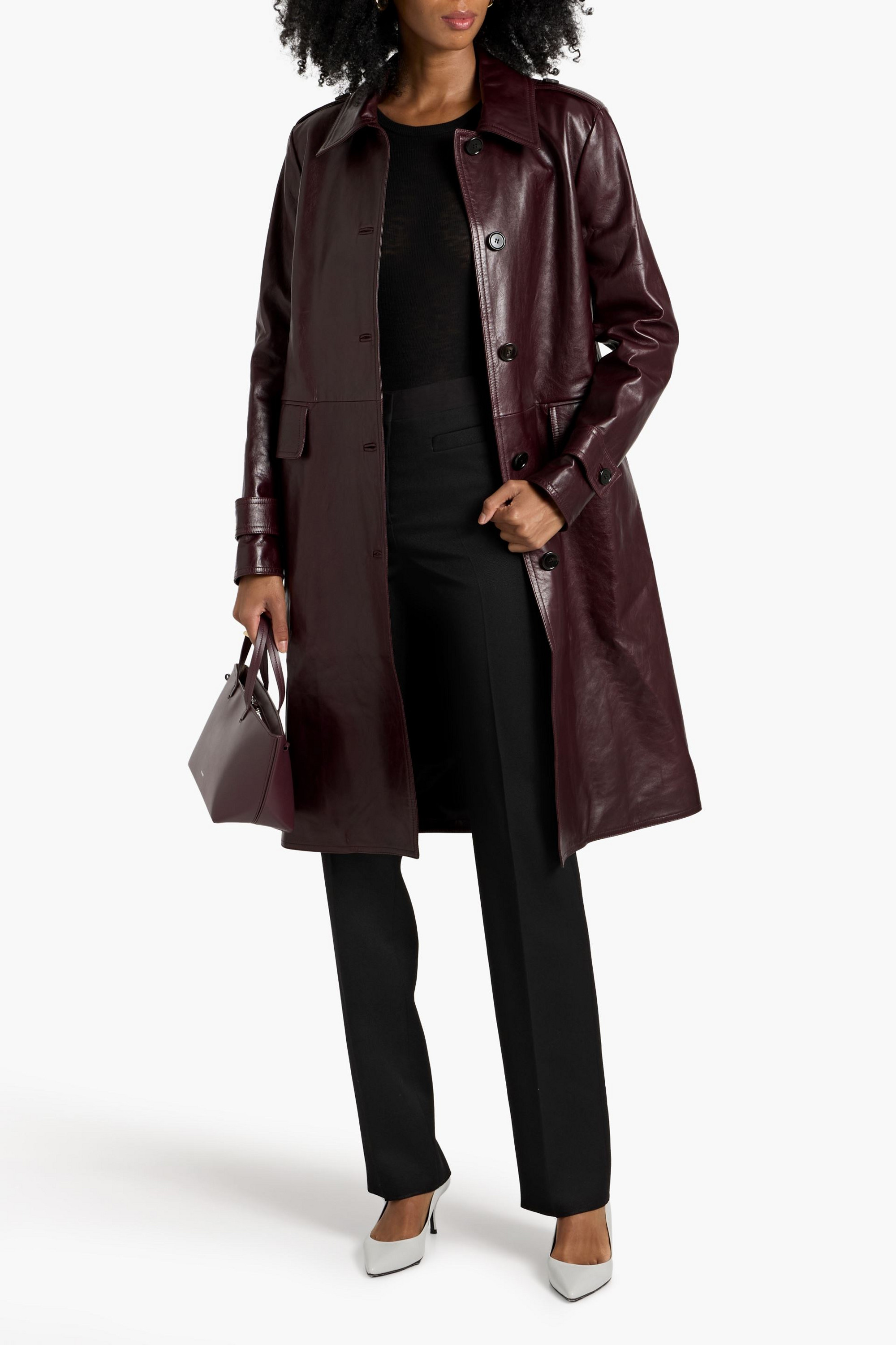 Veronica De Piante Riley wool-twill straight-leg pants