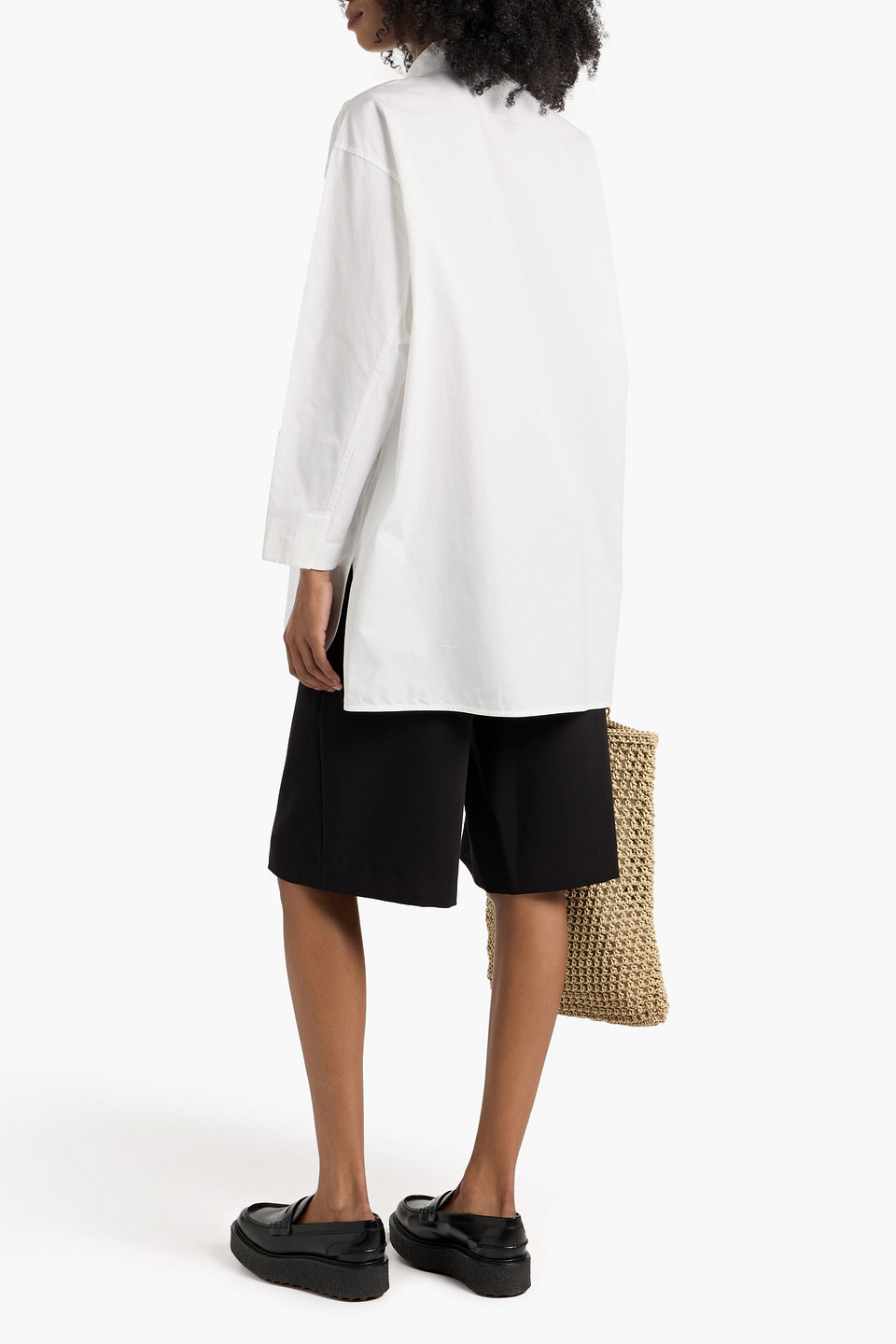 Jil Sander Cotton-poplin Shirt In White