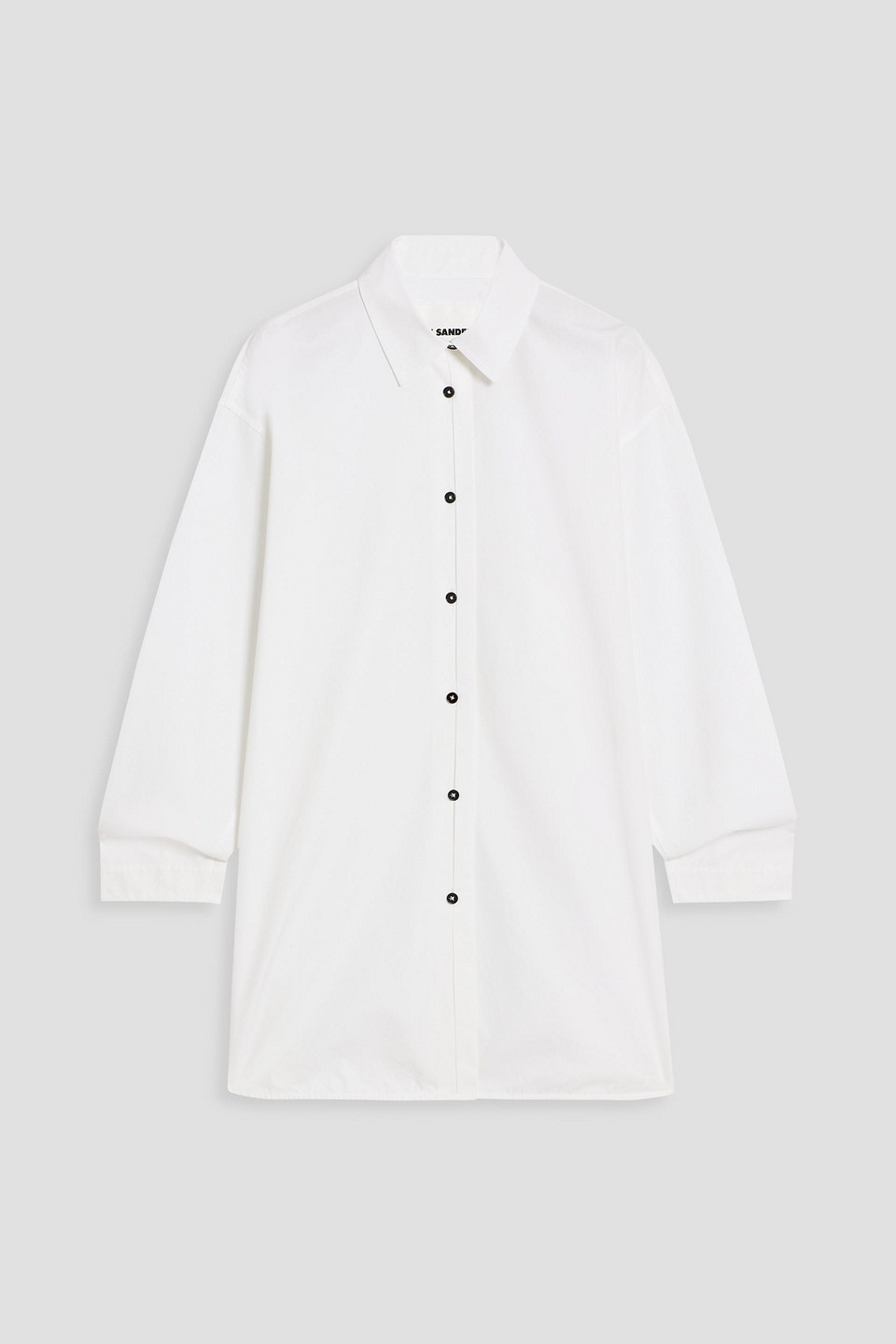 Jil Sander Cotton-poplin Shirt In White