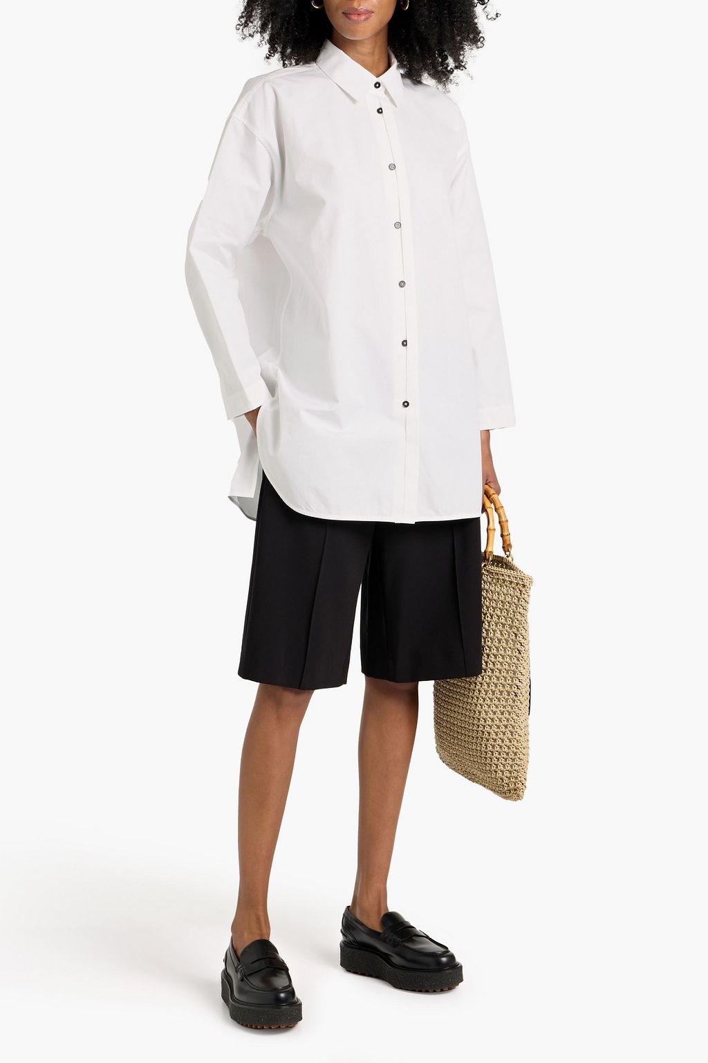 JIL SANDER Cotton-poplin shirt