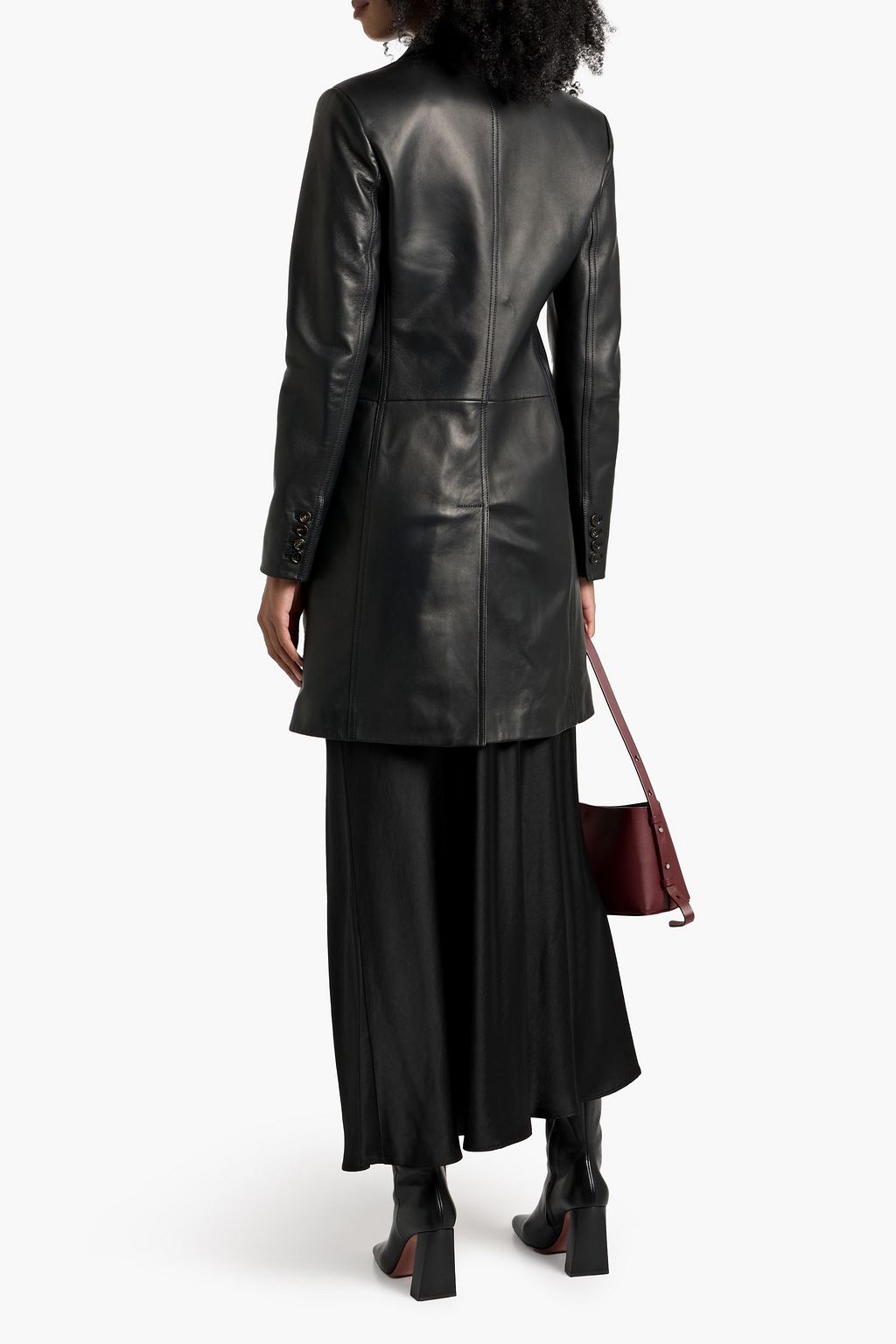VERONICA DE PIANTE Stephanie leather coat