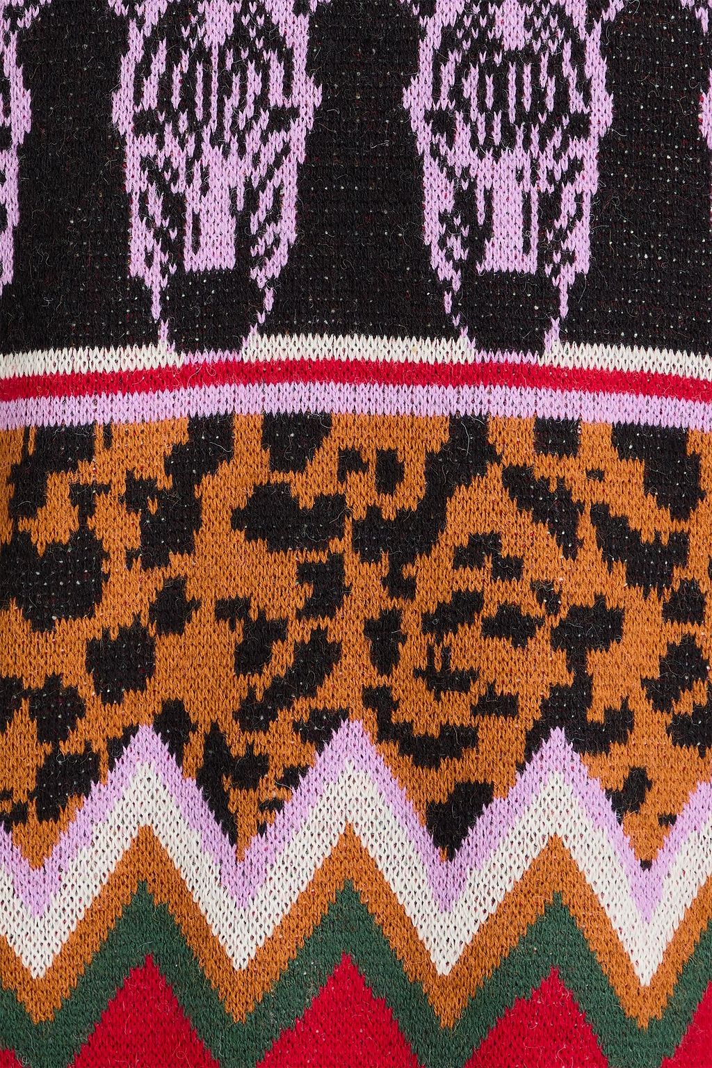 FARM RIO Jacquard-knit sweater