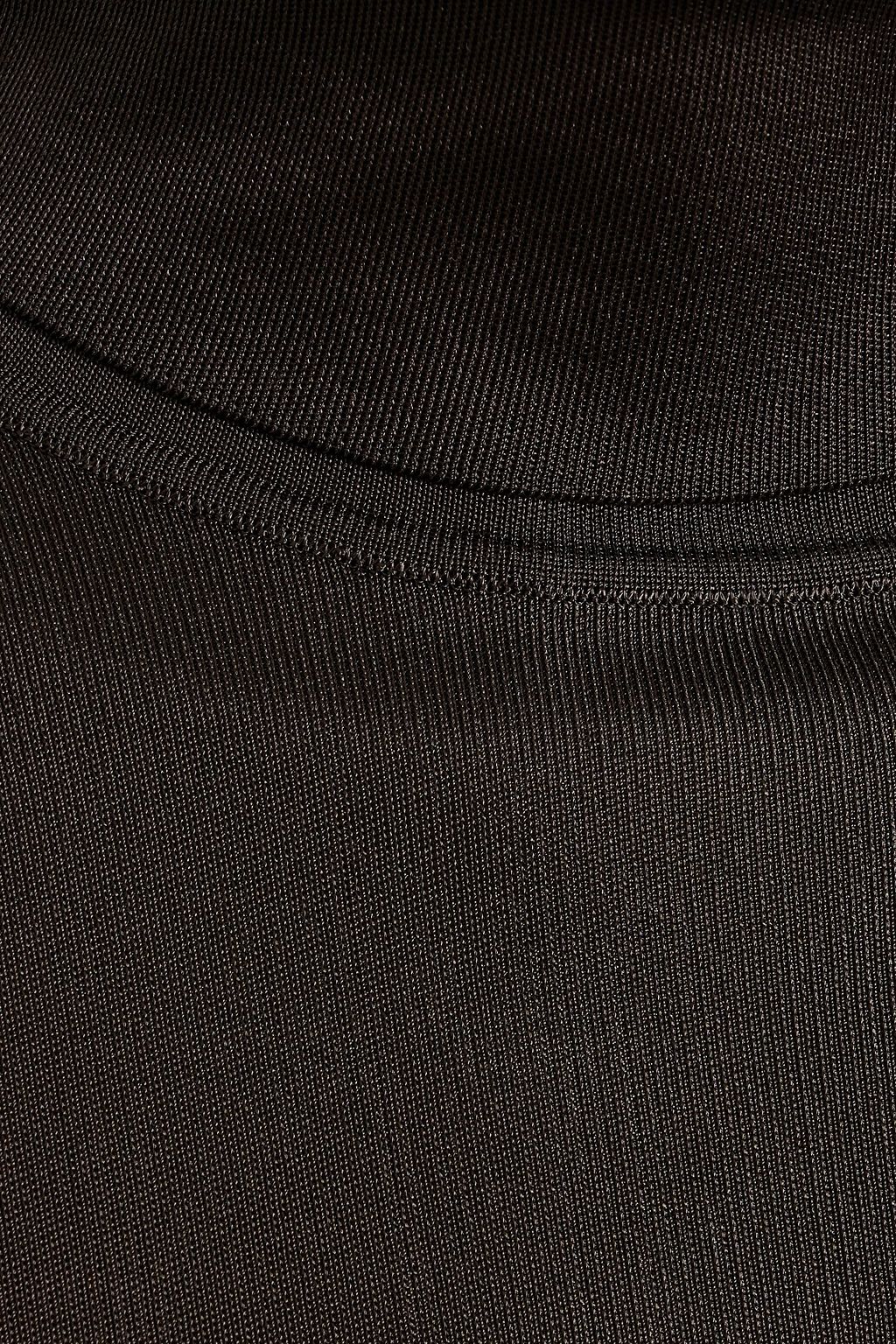 VERONICA DE PIANTE Viola stretch-knit turtleneck midi dress